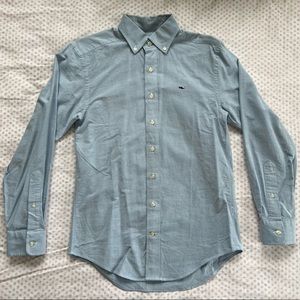 Vineyard Vines Mens Button Down Whale Shirt Size XS Light Blue